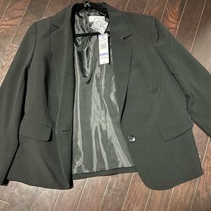 Le Suit Black Blazer Size 18